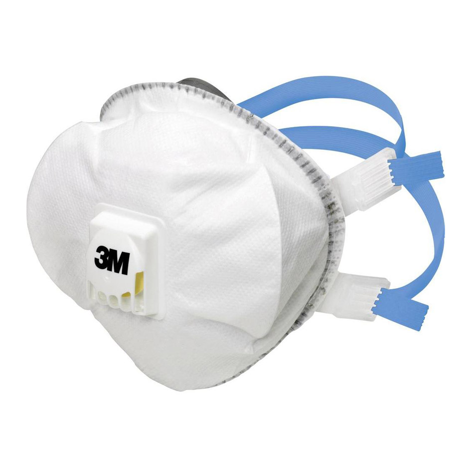 Toz/Buxar/Metal tüstüsünə qarşı klapanlı Respirator 3M 8825+ FFP2D, qutu