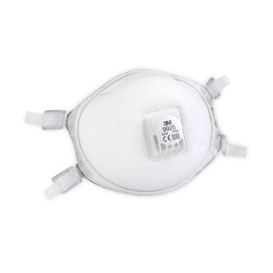 Qaynaq tüstüsünə qarşı klapanlı Respirator 3M 9925 FFP2, qutu