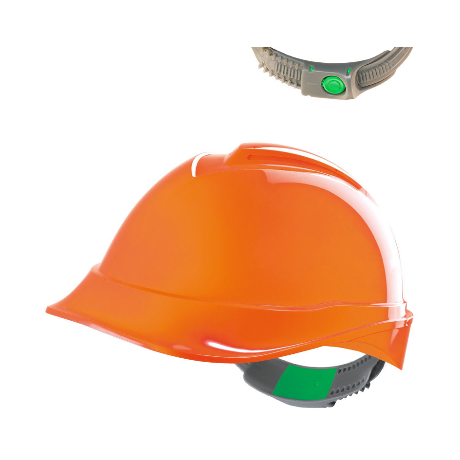 Safety helmet MSA V-GARD 200 (Push-Key suspension)