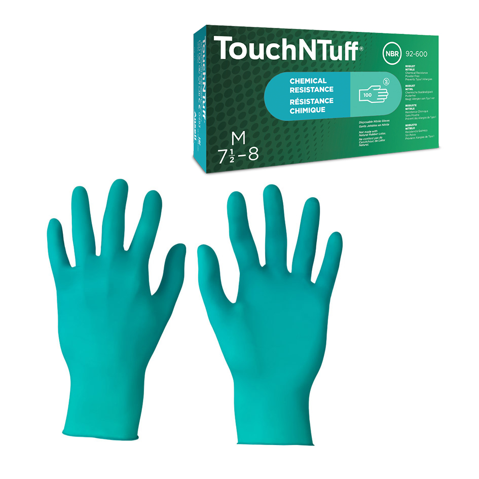 Disposable gloves ANSELL TOUCHNTUFF® 92-600 (nitrile), box