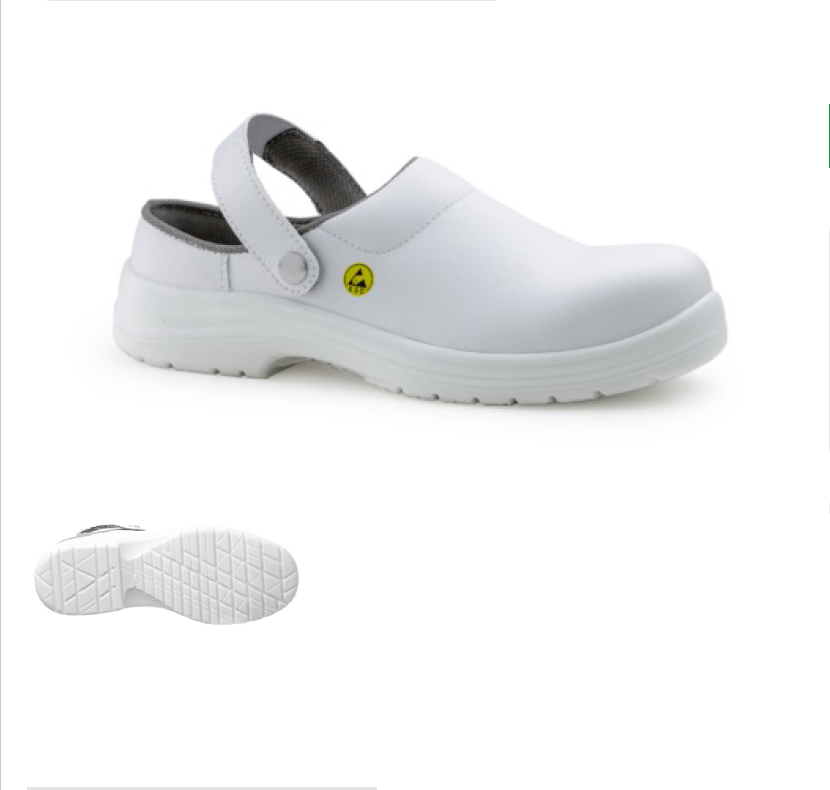 Microfibre slip on safety clogs COVERGUARD OKENITE 9OKEC SB SRC ESD