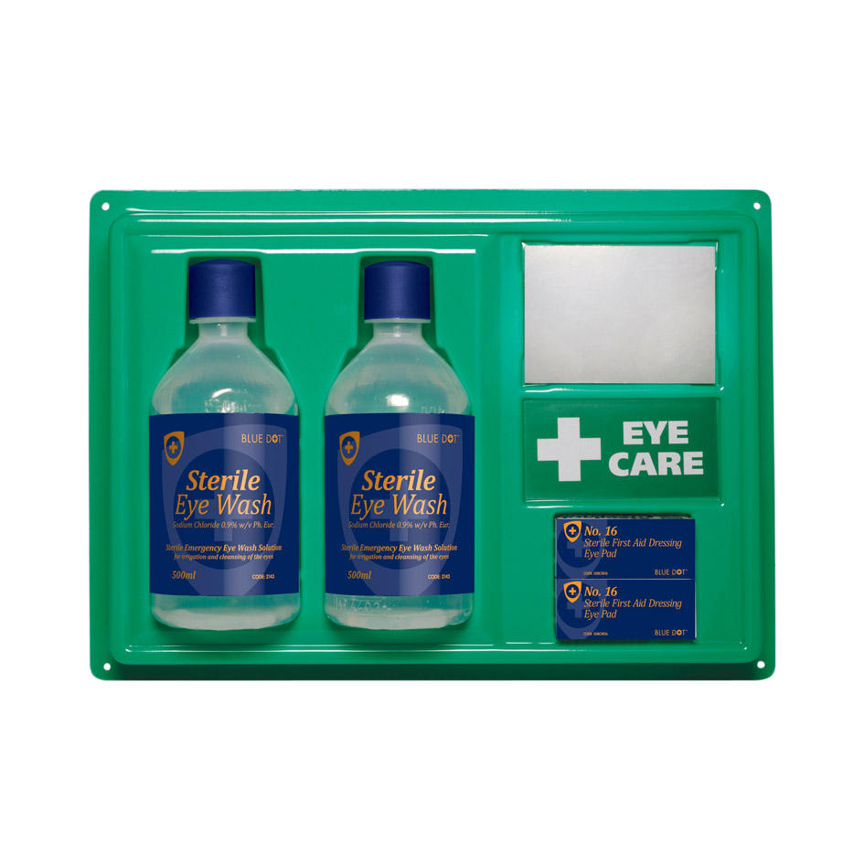 Eye wash wall station 85681 (2 pcs 500 ml solution)