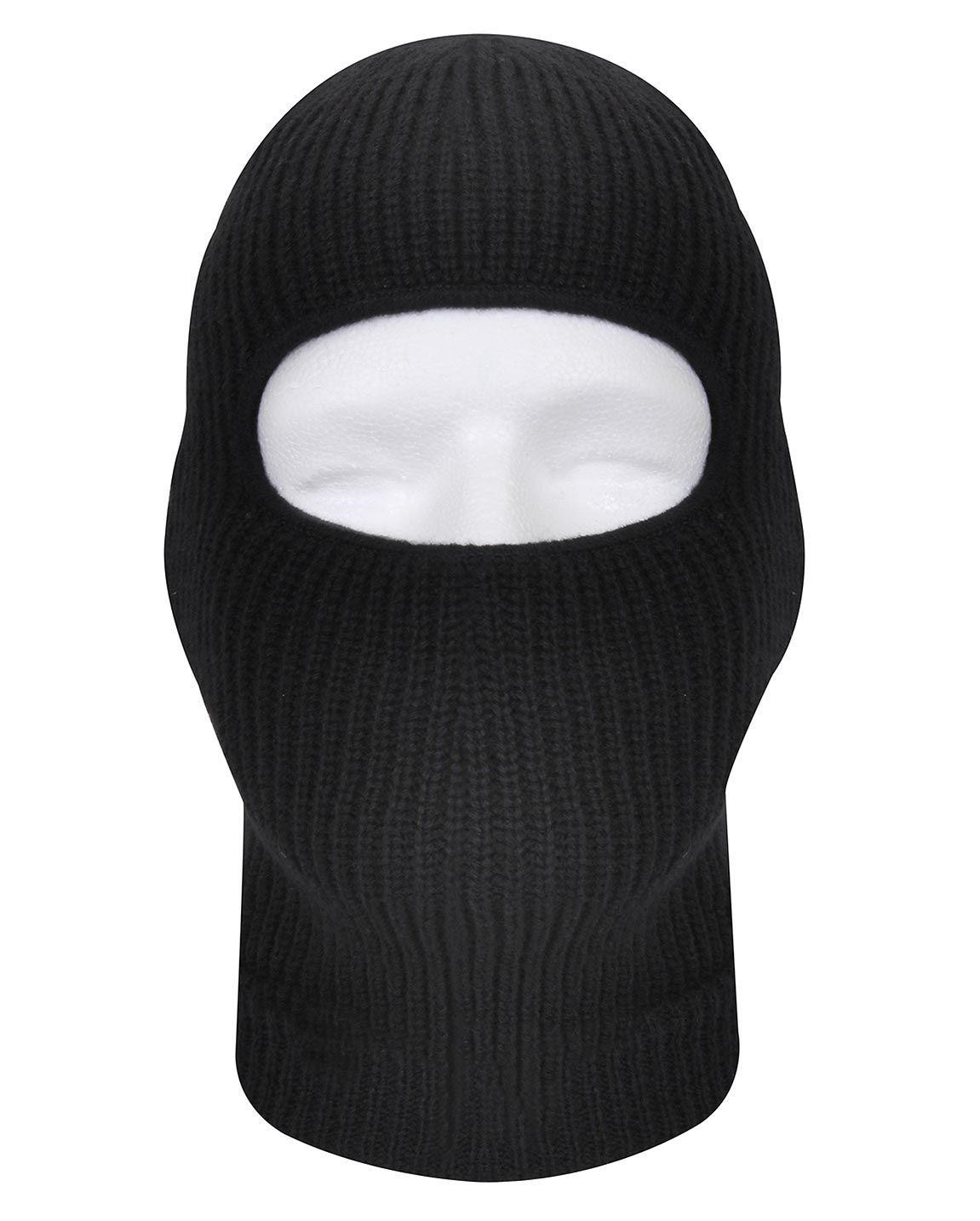 Knitted balaclava, black